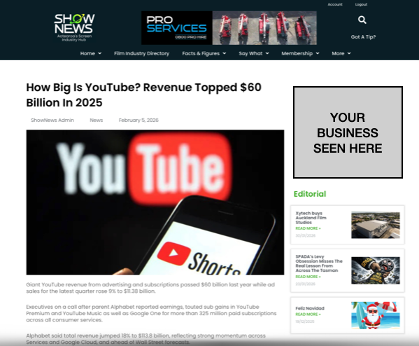 Page & Article Sponsors